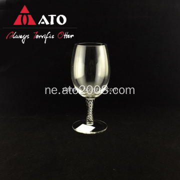 क्रिस्टल वाइन गिलास ब्रान्डे गिलास कप क्लोयर चश्मा